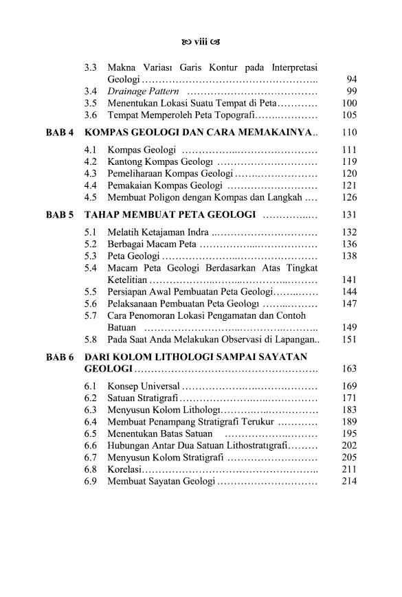 Daftar Isi Buku Pemetaan Geologi
