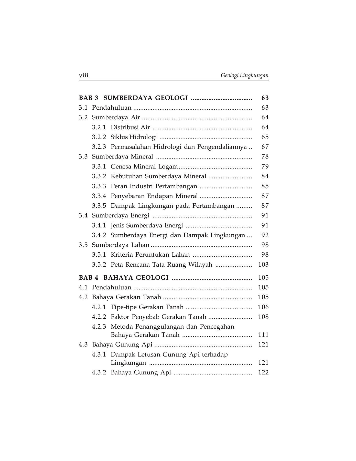 Daftar Isi Buku Geologi Lingkungan Karya Djauhari Noor