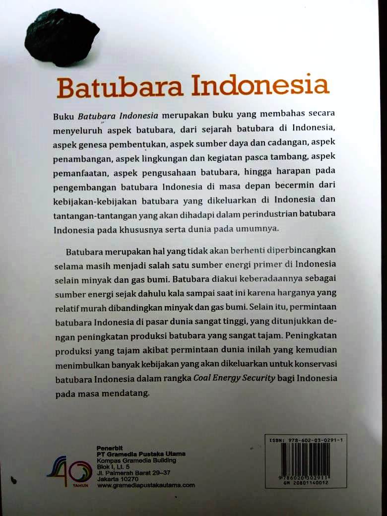 Buku Batubara Indonesia Irwandy Arif