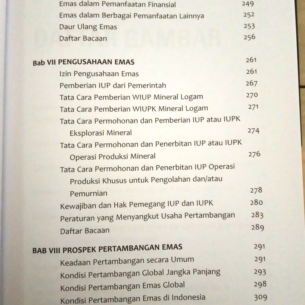 Daftar Isi Buku Emas Indonesia Prof Dr Ir Irwandy Arif