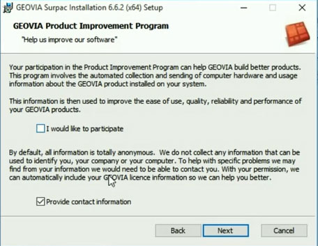 Geovia product improvement program