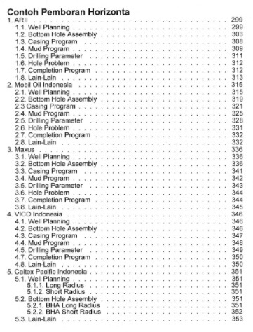 Bab 10 Daftar Isi Buku Teknik Pemboran Horizontal & Multilateral Rudi Rubiandini Terbitan ITB Press