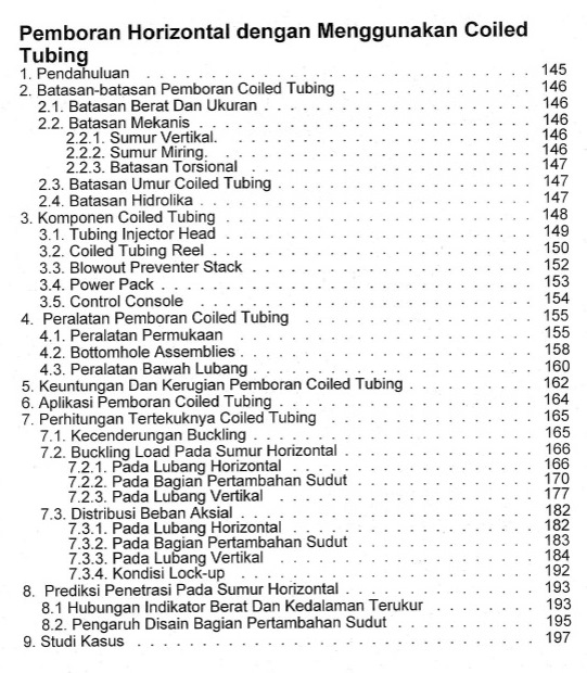 Bab 6 Daftar Isi Buku Teknik Pemboran Horizontal & Multilateral Rudi Rubiandini Terbitan ITB Press