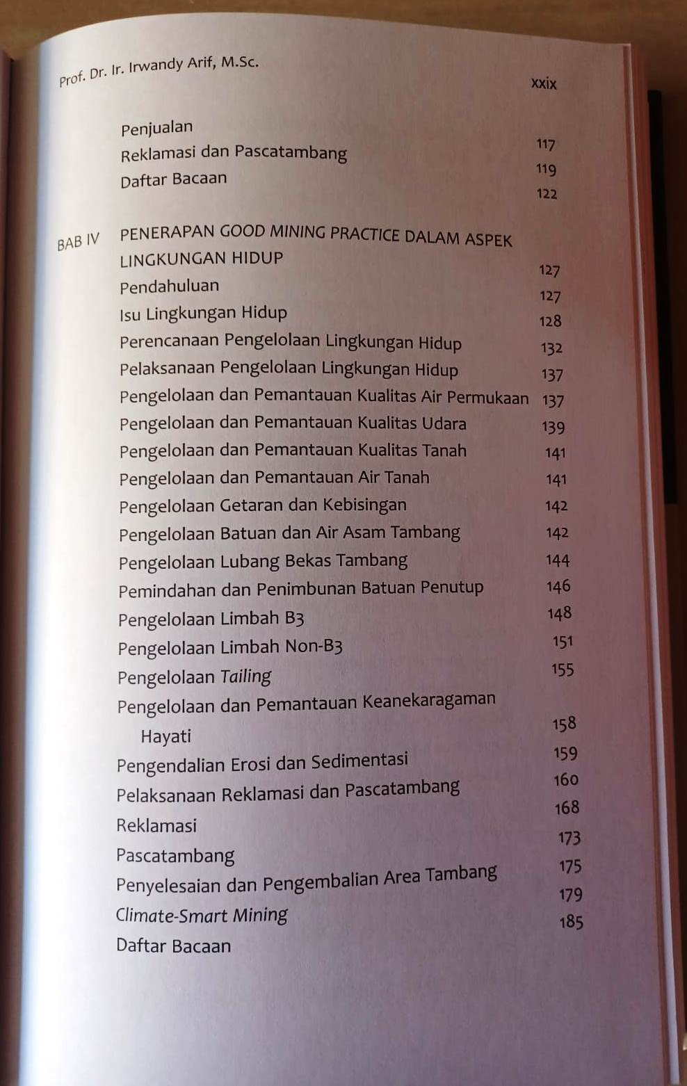 Daftar Isi Buku Good Mining Practice di Indonesia Karya Irwandy Arif Penerbit Gramedia Pustaka Utama