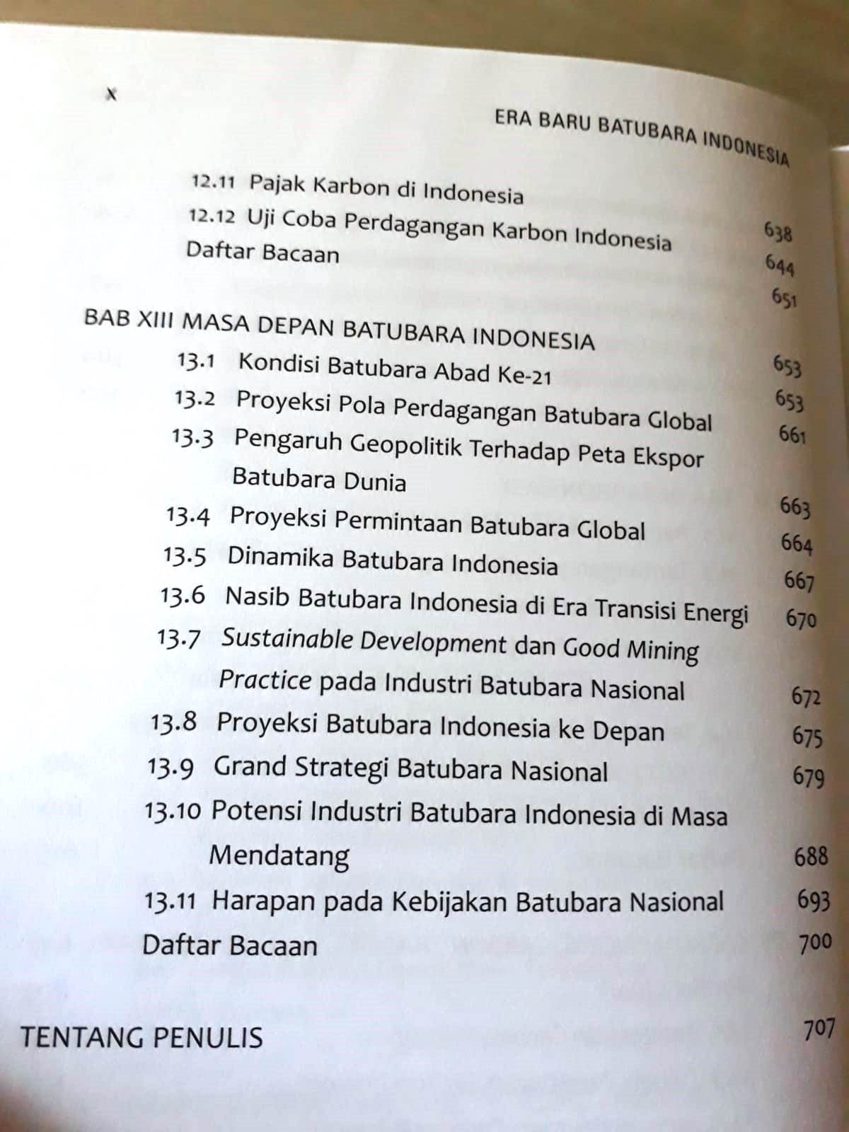 Daftar Isi Buku Era Baru Batubara Indonesia Karya Irwandy Arif Penerbit Gramedia Pustaka Utama
