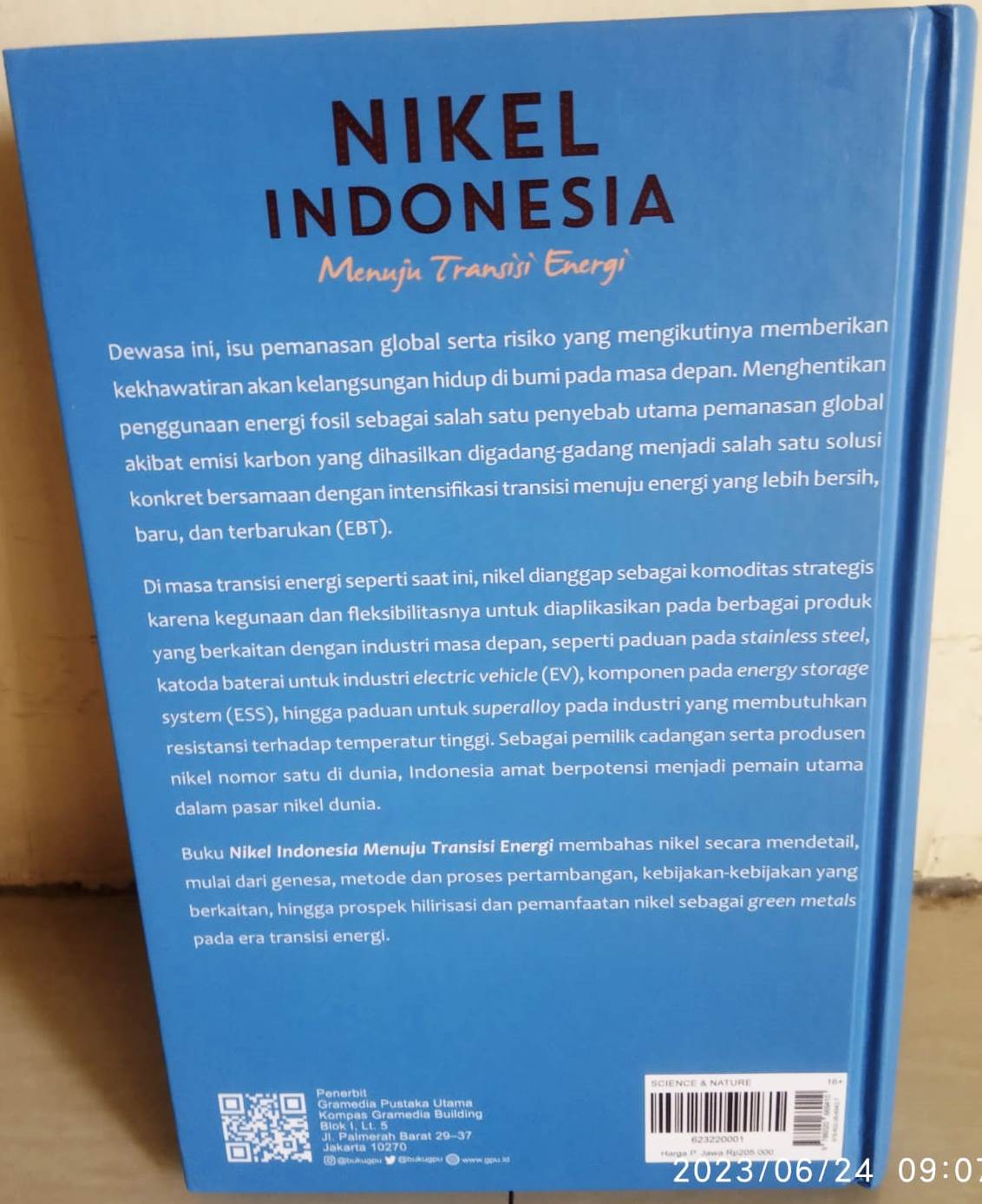 Buku Nikel Indonesia Menuju Transisi Energi Irwandy Arif Penerbit Gramedia
