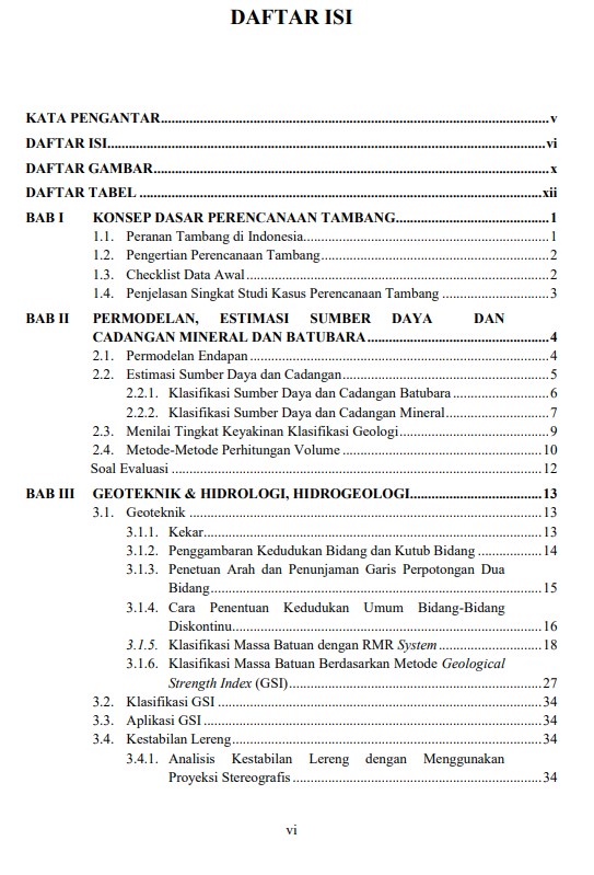 Buku Ajar Perencanaan Tambang (BW) Penerbit Deepublish