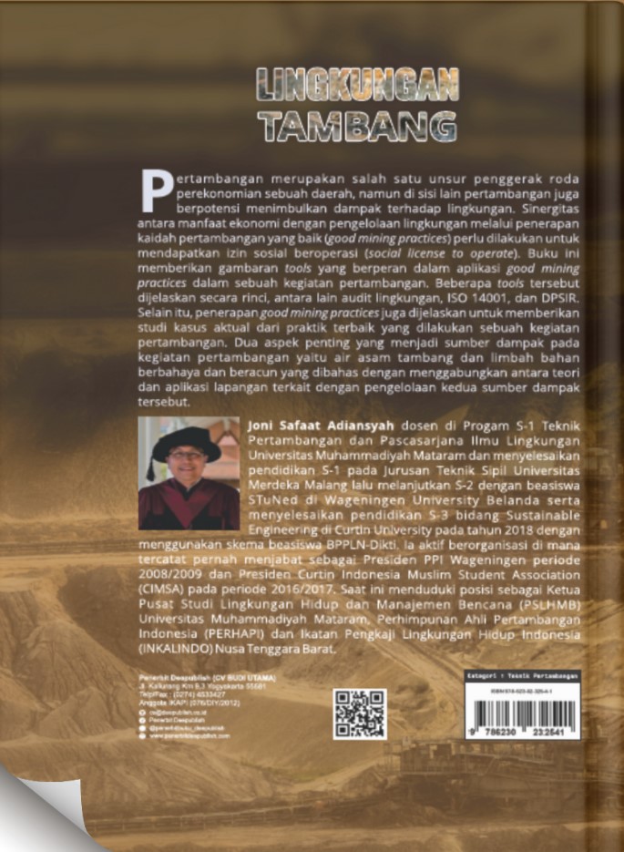 Buku Lingkungan Tambang Joni Safaat Adiansyah - Penerbit Deepublish