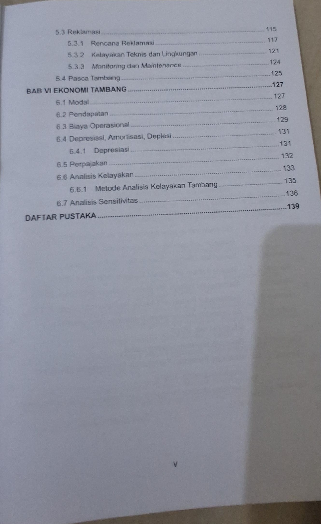 Daftar Isi-3 Buku Tambang Terbuka Dr.Eng.Ir. M. Rahman Ardhiansyah, ST.MT, IPM - Unisba Press