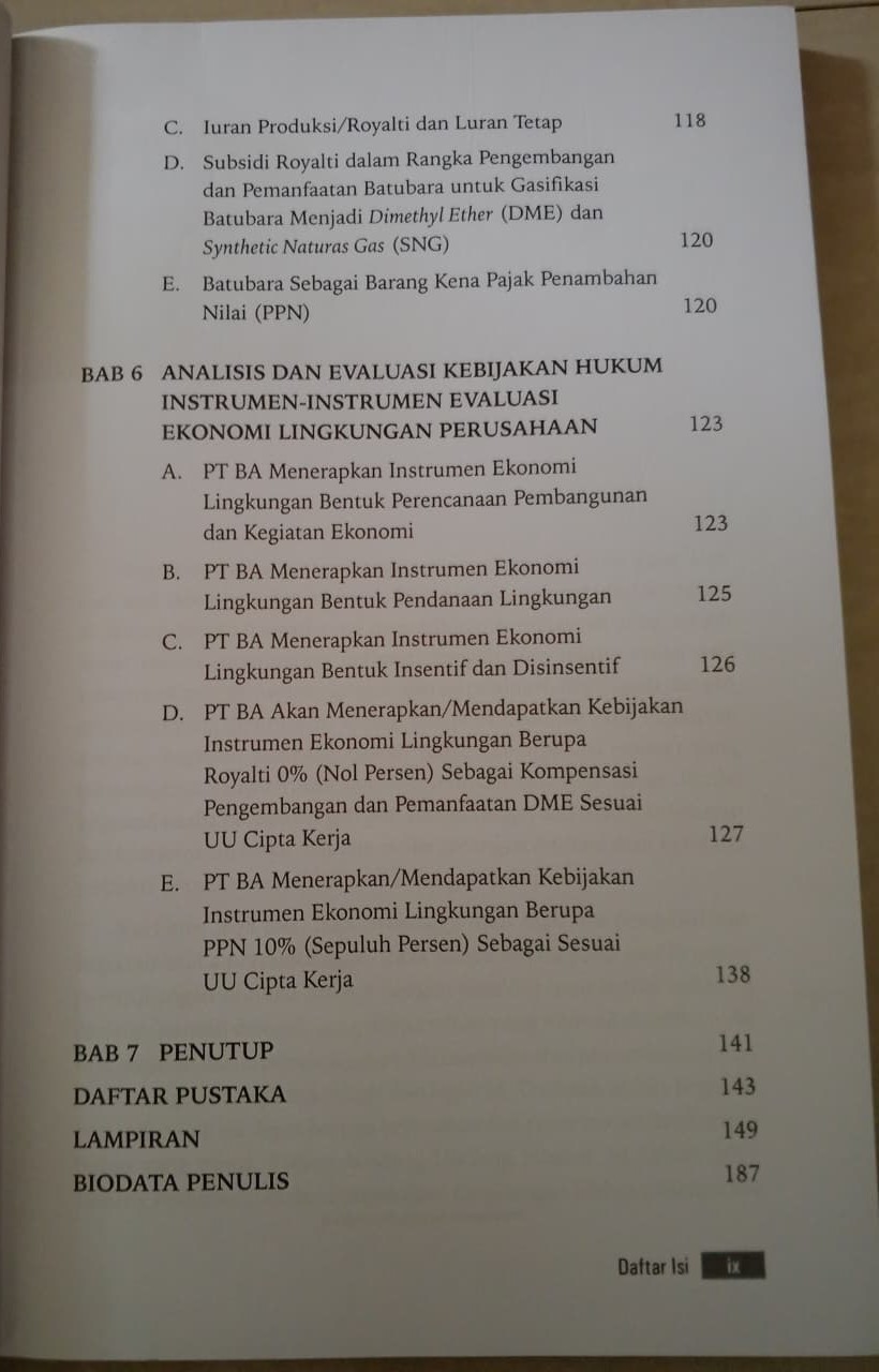 Daftar Isi-3-Hukum Mineral Dan Batubara Instrumen Ekonomi Lingkungan Pada Kegiatan Pertambangan Mineral dan Batubara Berkelanjutan Dr. Ahmad Redi – Penerbit Rajagrafindo Persada